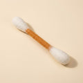 Giant Felt Cotton Bud Cat Toy in orange, studio shot