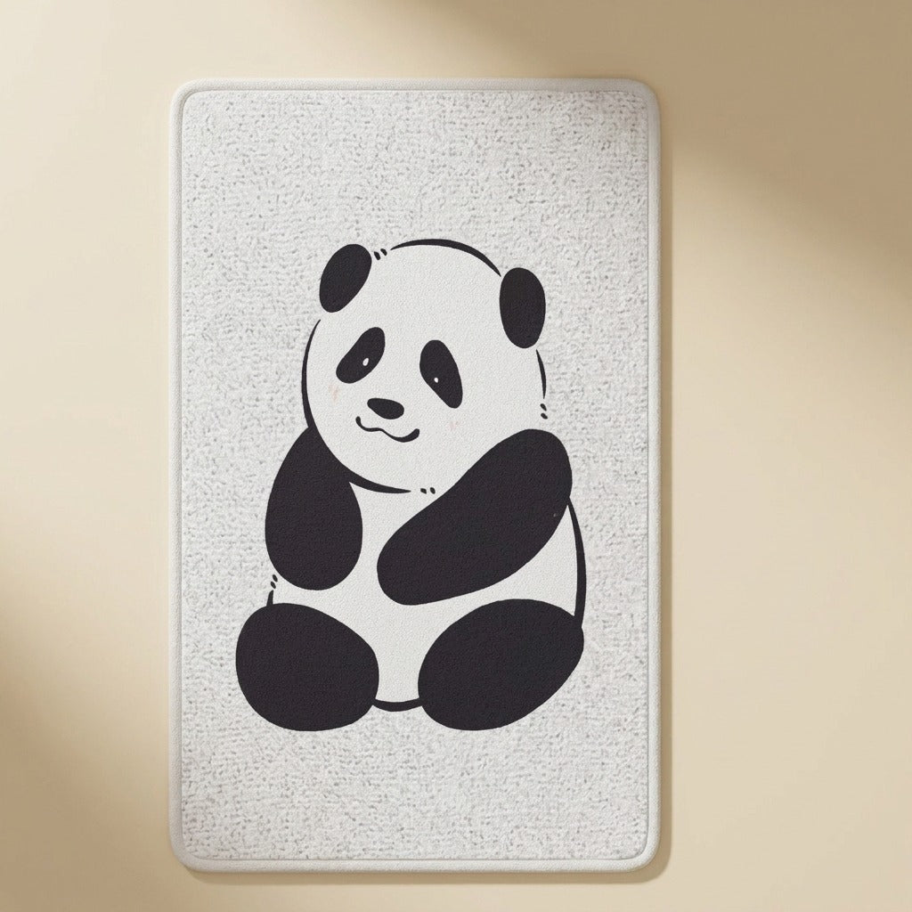 Lucky Cat Wall Scratch Pad with panda artwork, studio shot